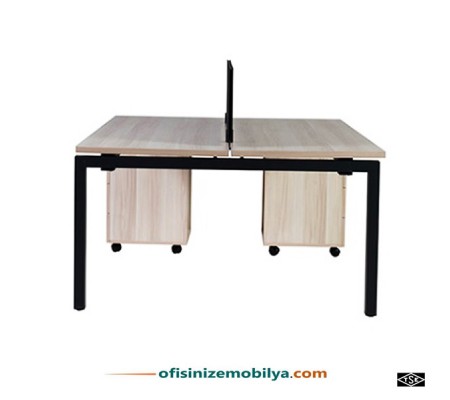 Radical İkili Masa (Çekmece Kesonları Hariç)140x142 cm